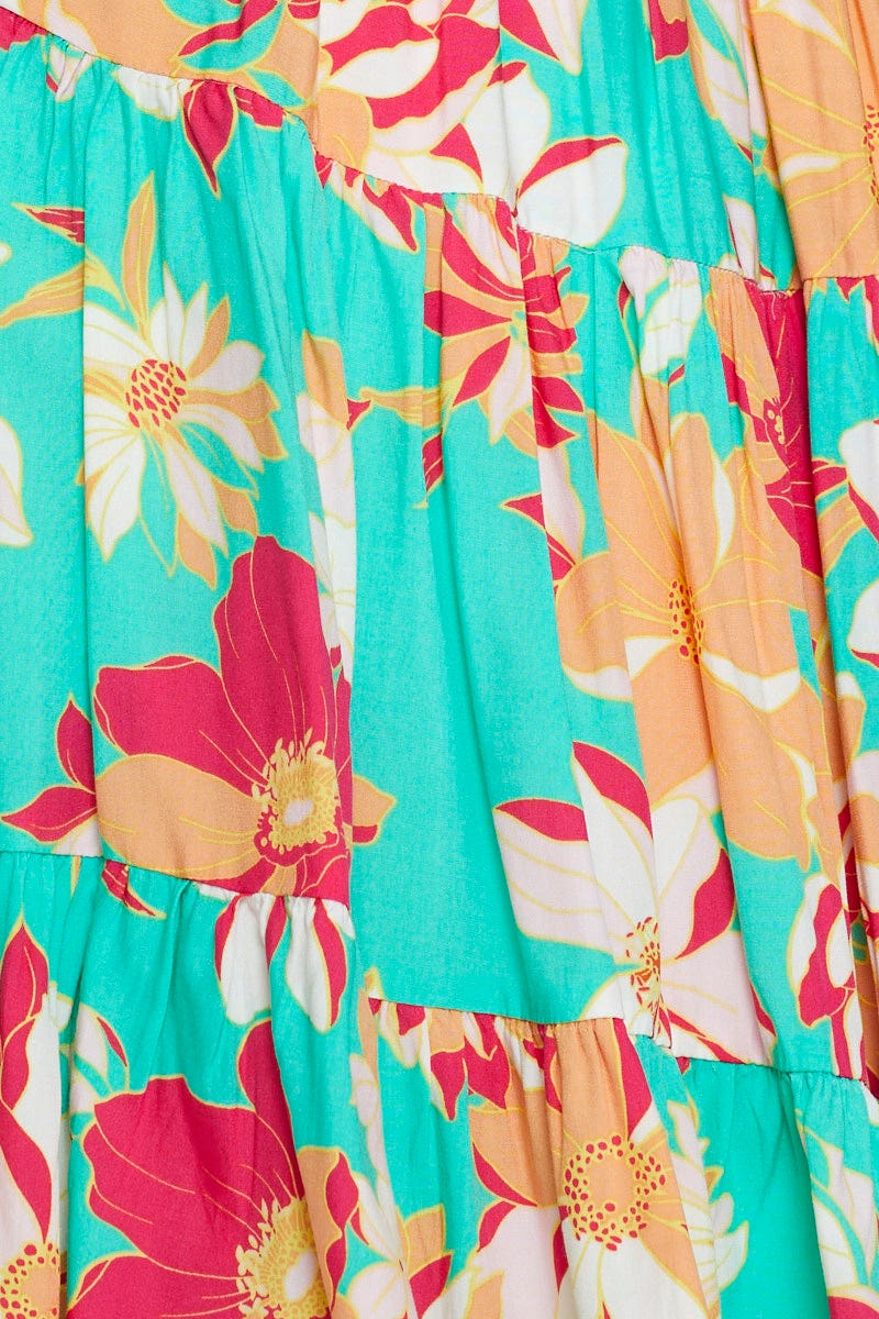 Print Mini Dress Sleeveless