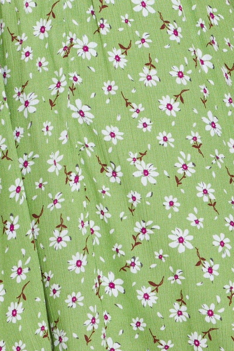 Print A Line Dress Mini