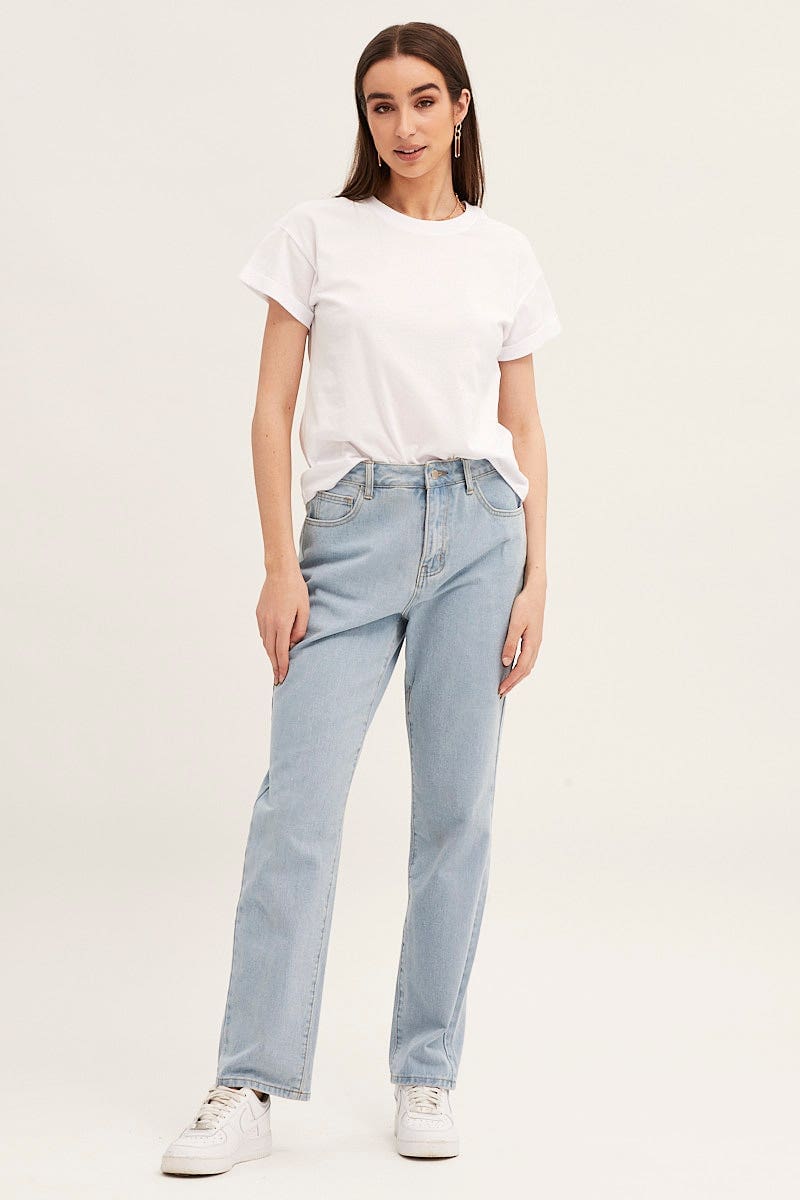 Grey Roll Sleeve Crew Neck Tee