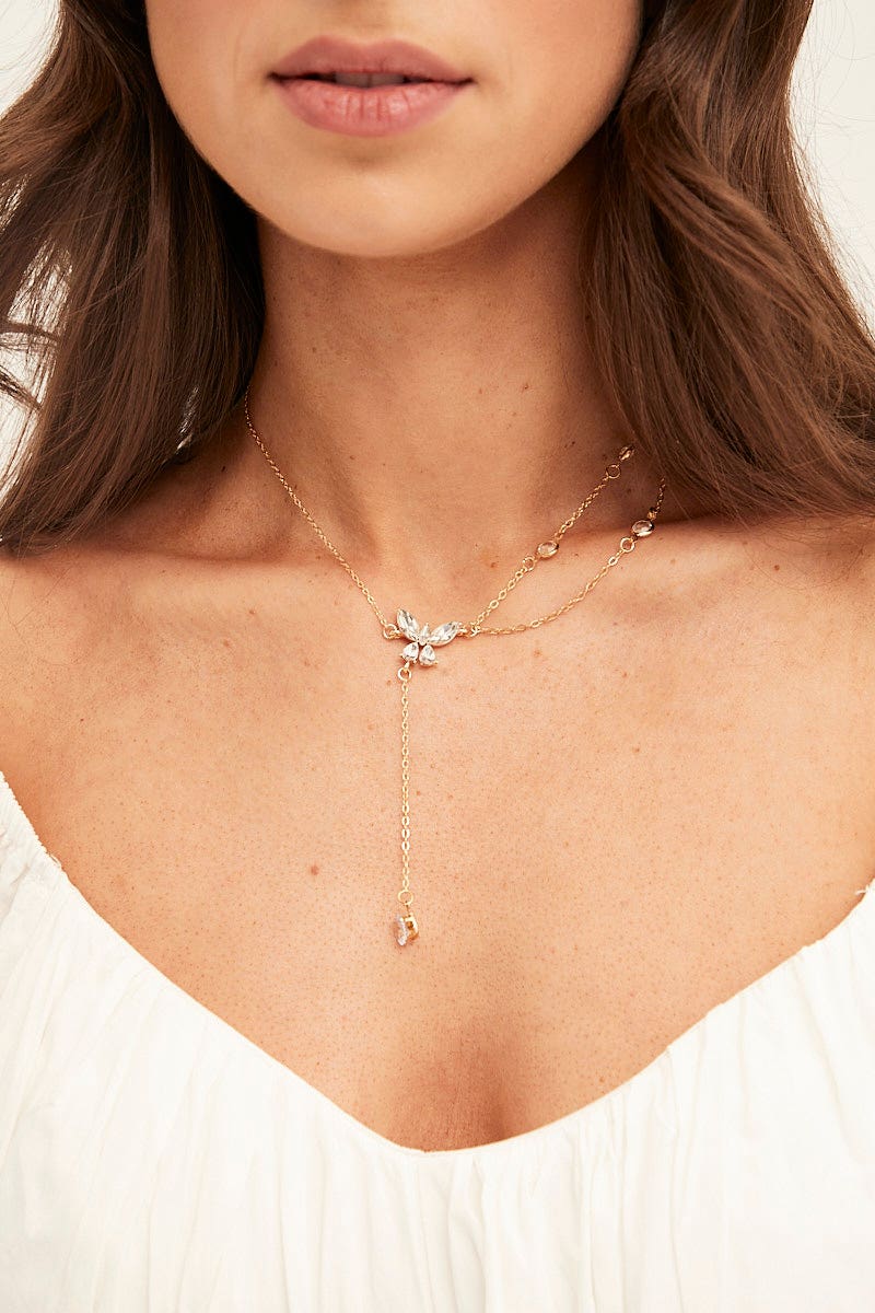 Gold Butterfly Necklace