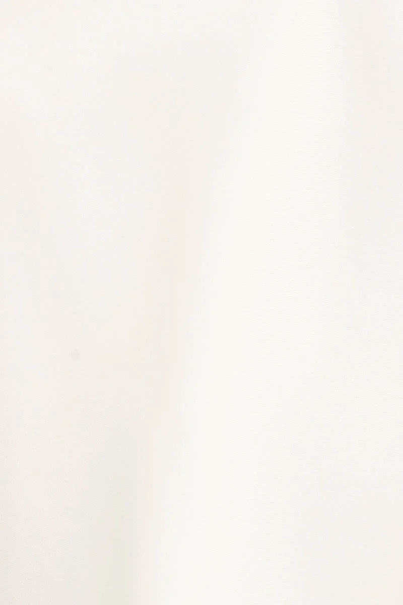 White Sleeveless Tie Front Tank Top