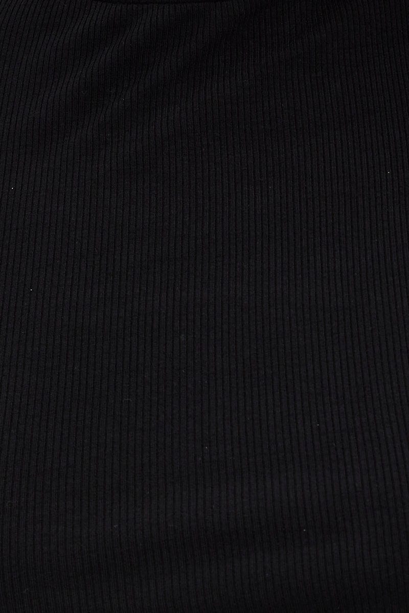 Black Cutout Tank Top