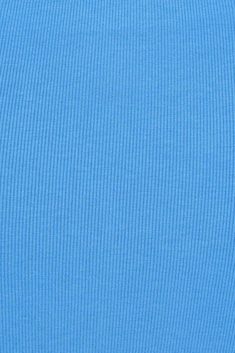 Blue Maxi Skirt Side Split