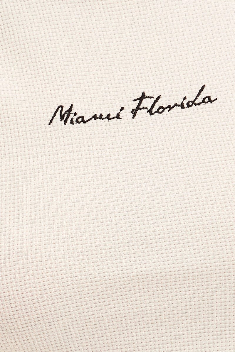 White Tank Top Sleeveless Embroided