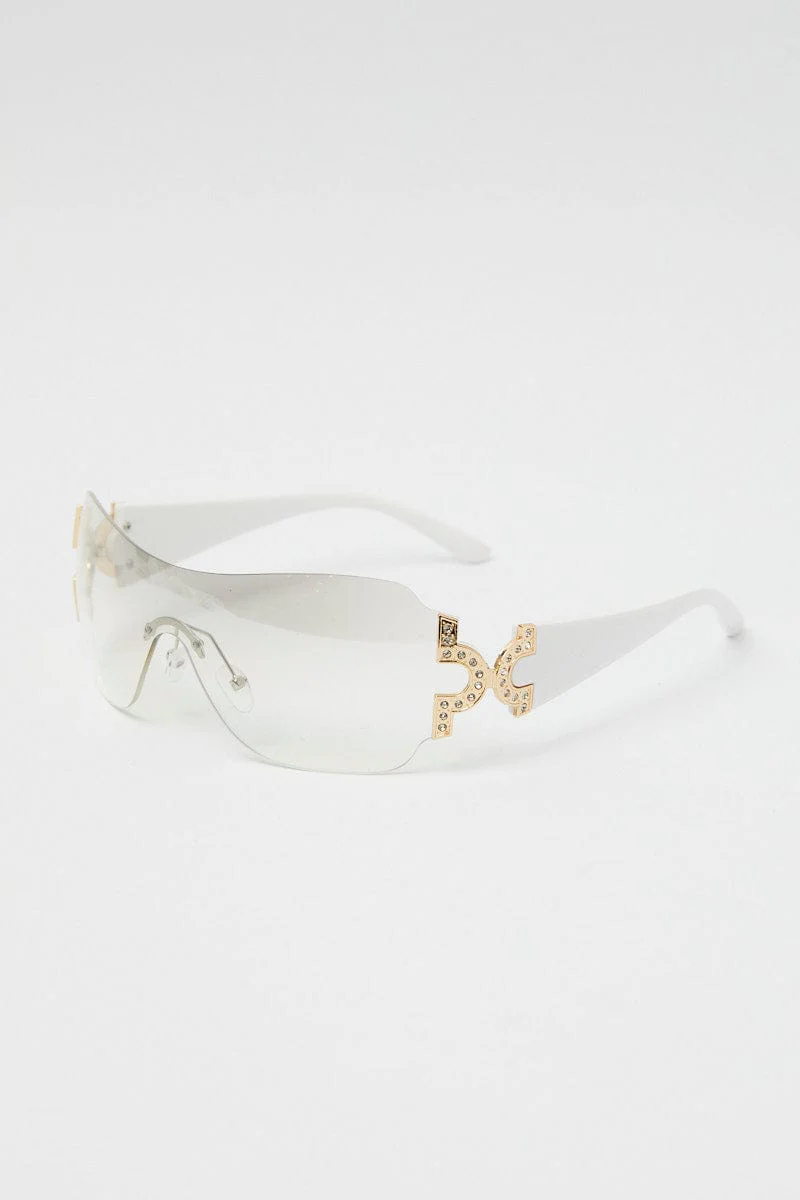 White Fashion Sunglasses
