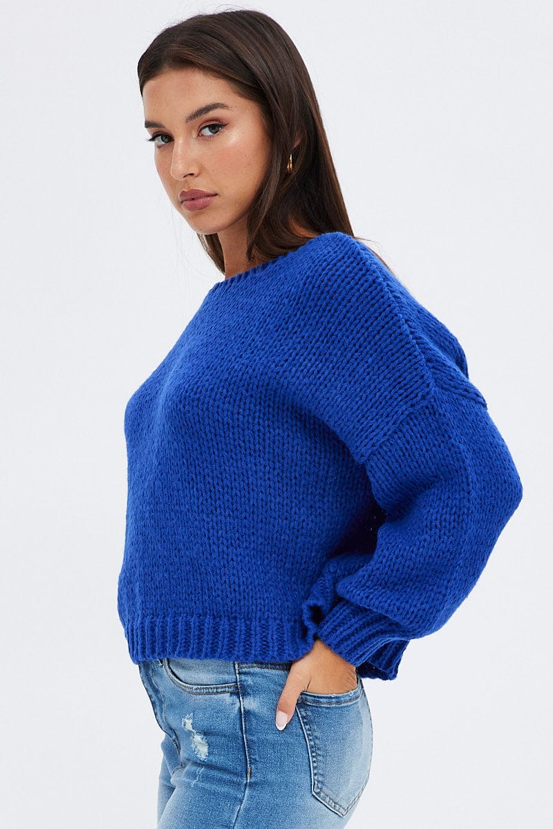 Blue Oversized Sweater