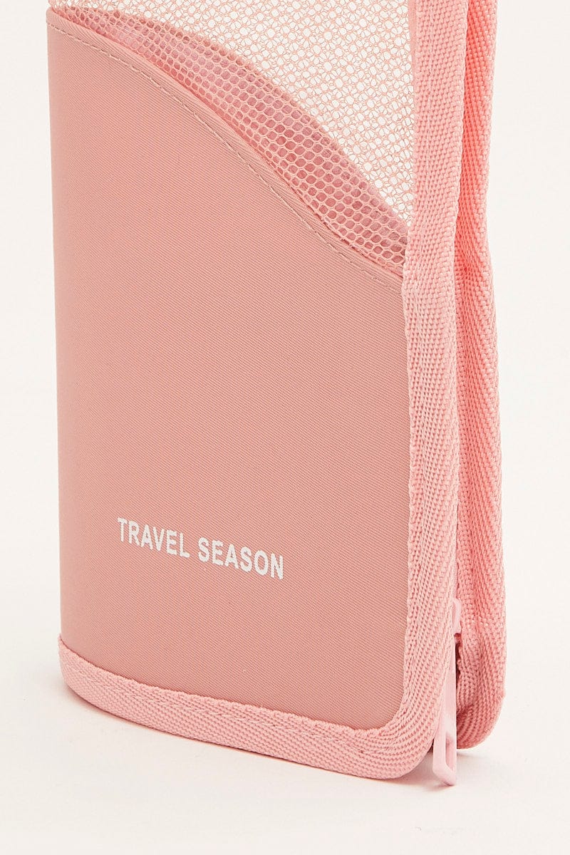 Pink Travel Makeup Brush Organizer Bag Cosmetic Bag