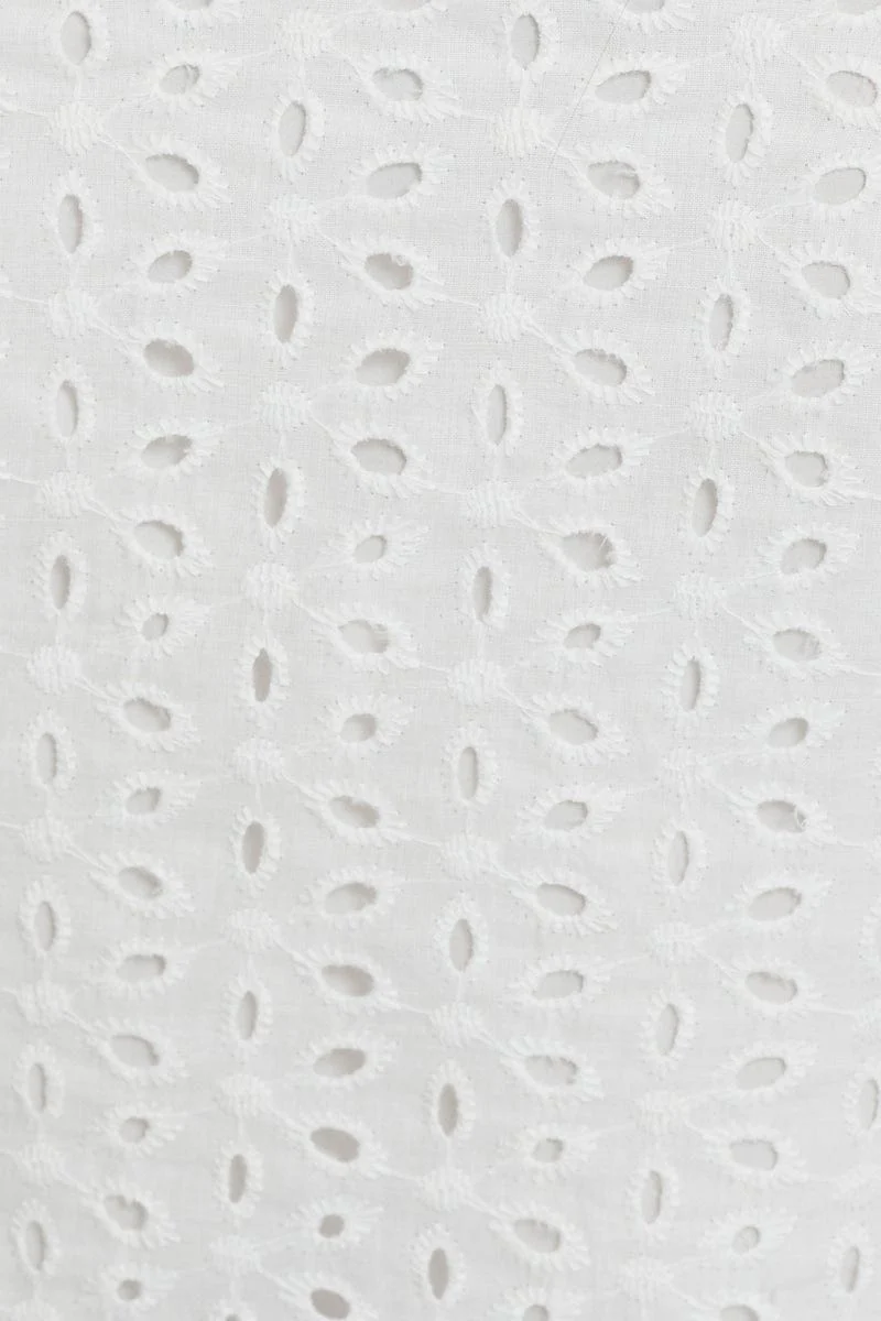 White Puff Sleeve Top Short Sleeve Crop