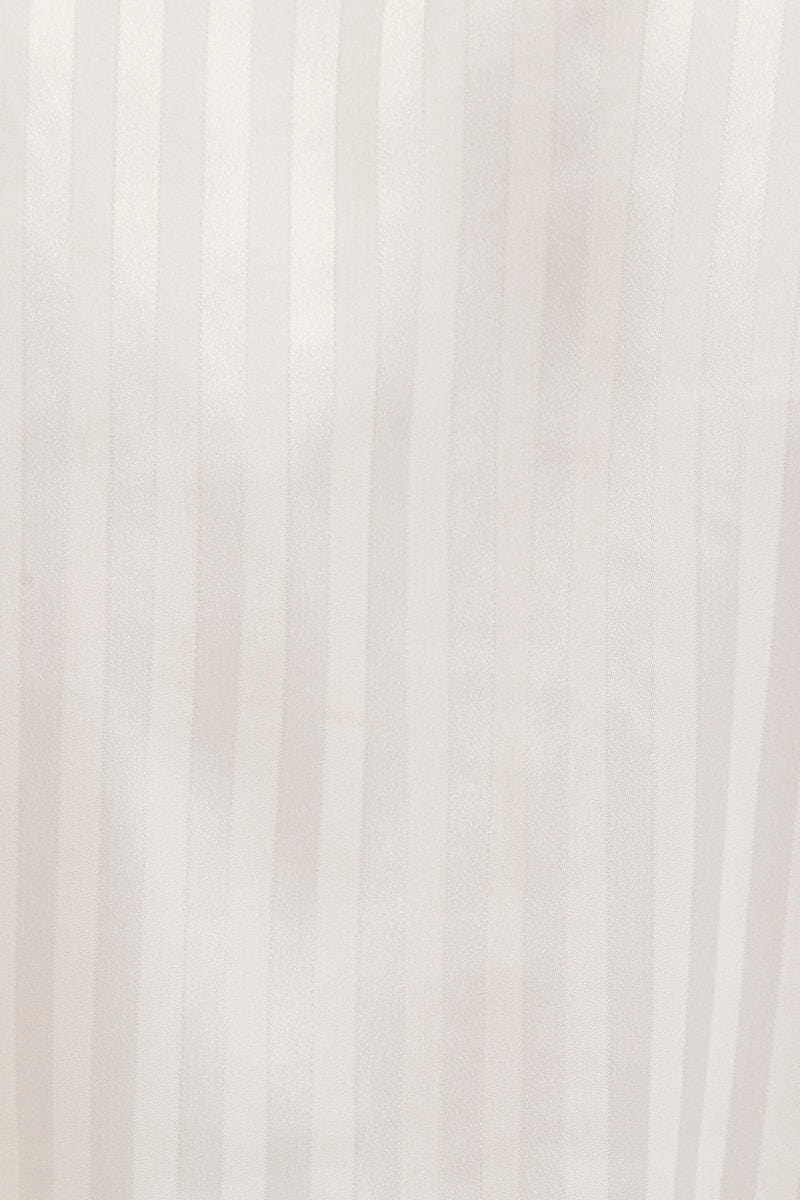 Stripe Satin Short Sleeve Top & Short Pj Set