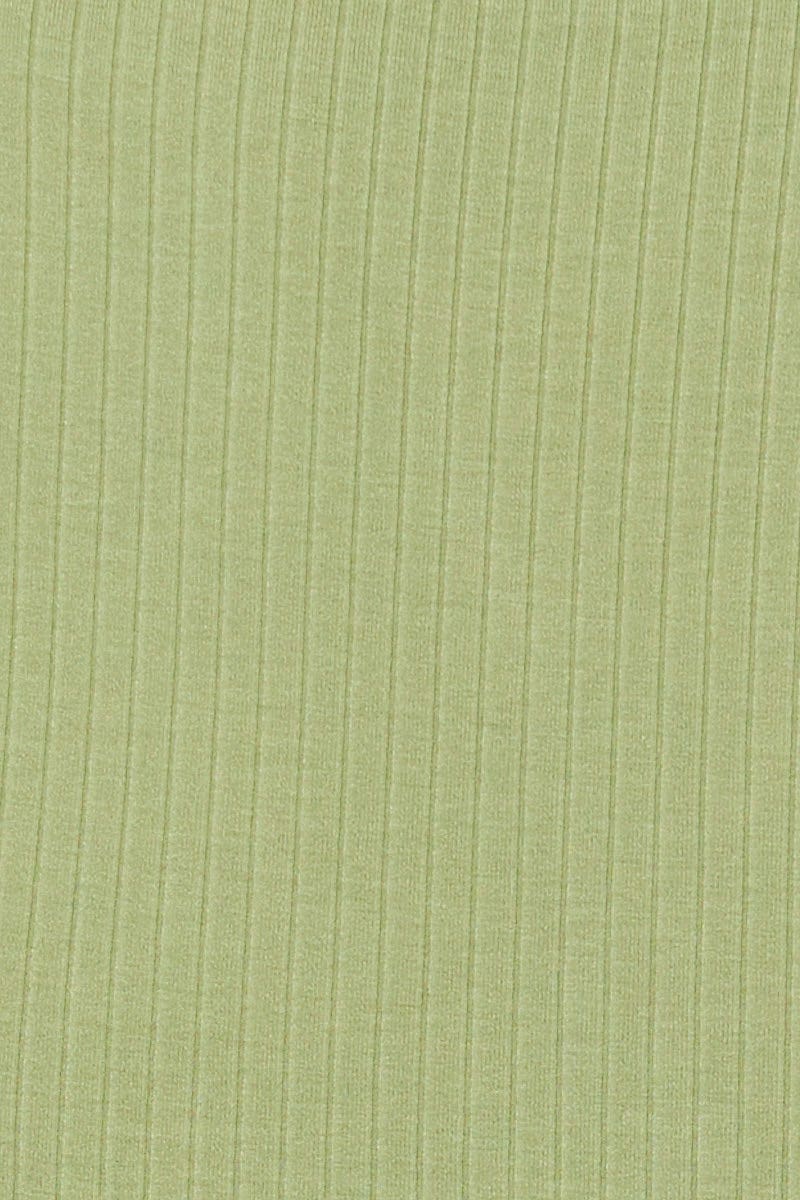 Green Crop T Shirt Short Sleeve Collared