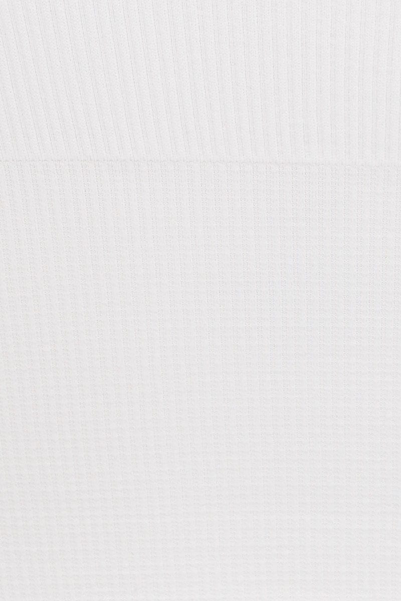 White Crop Singlet Top Seamless