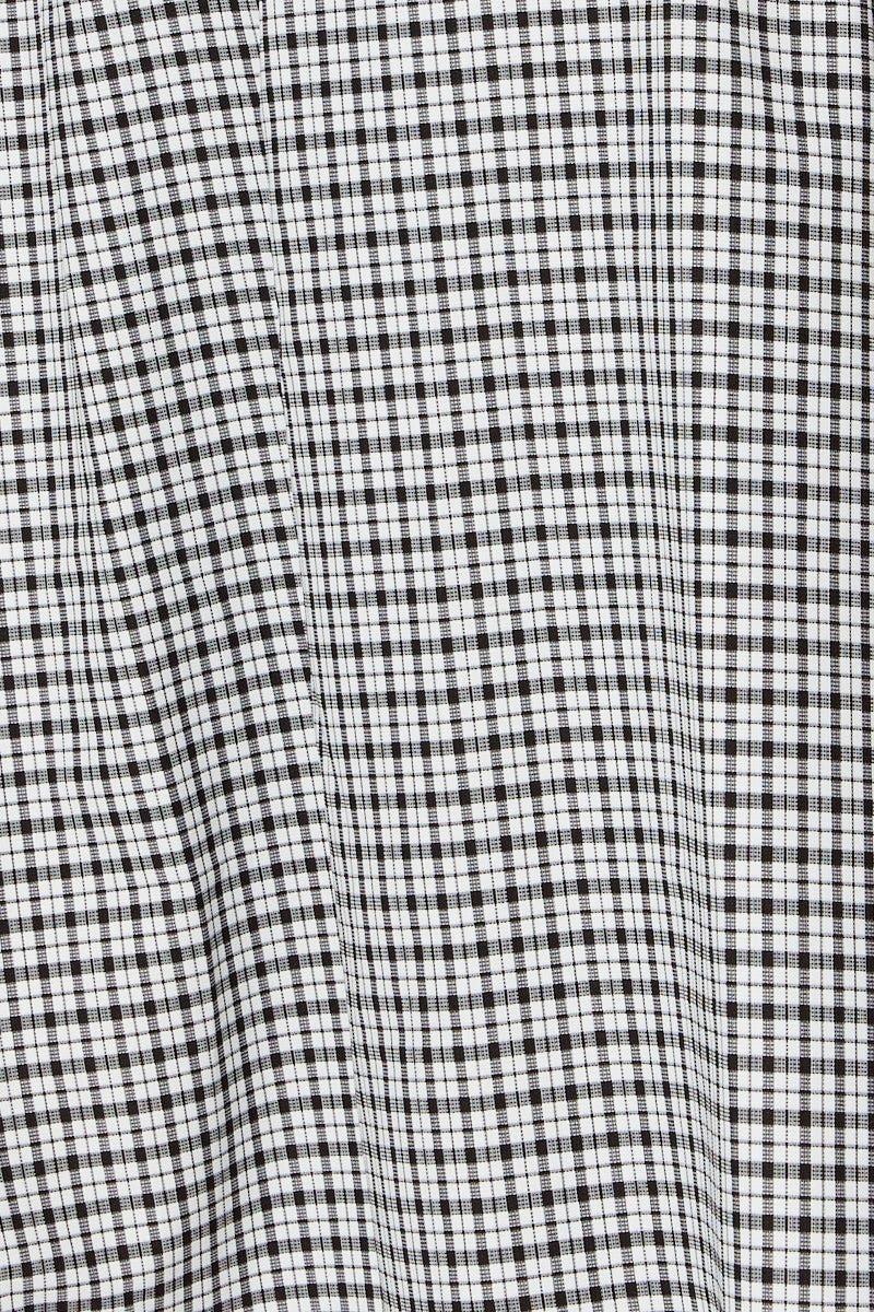 Check Crop Bralette Sleeveless Tie Up