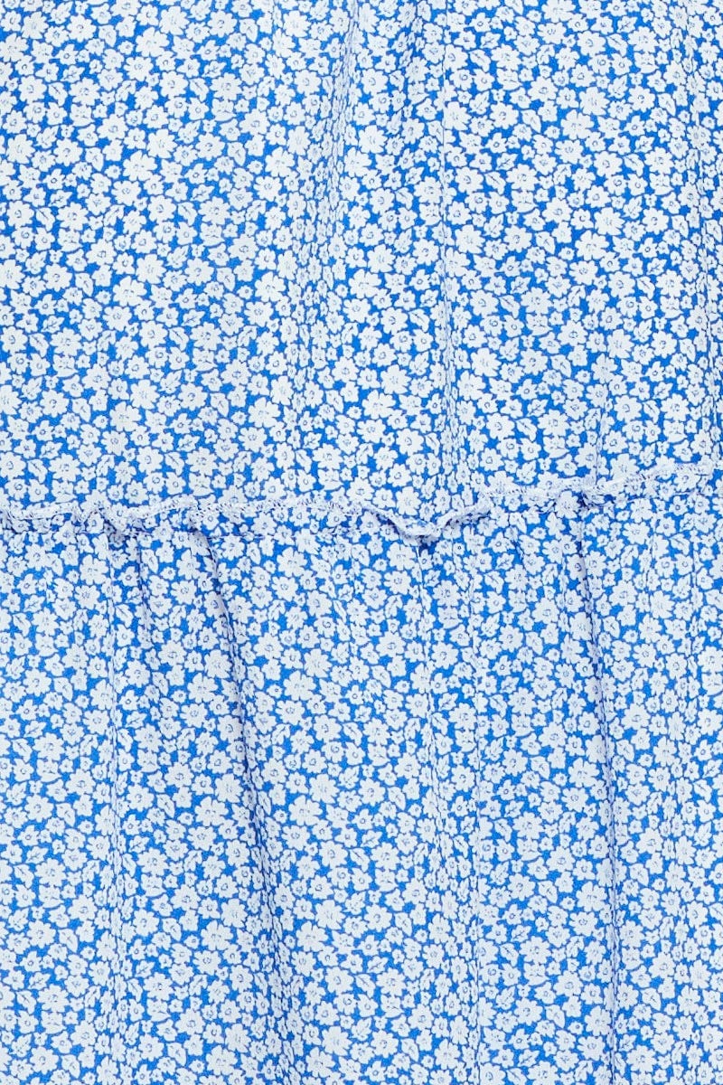 Print A Line Dress Sleeveless