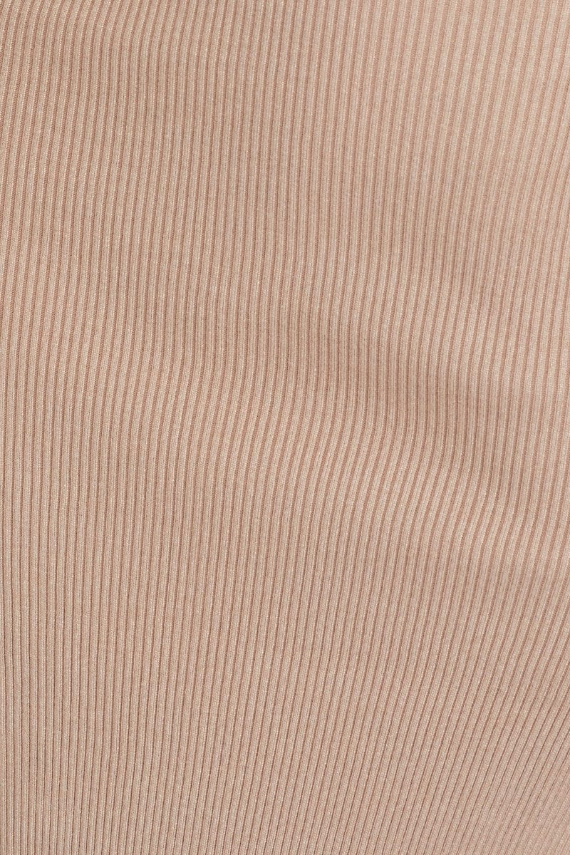 Beige Midi Dress Knit