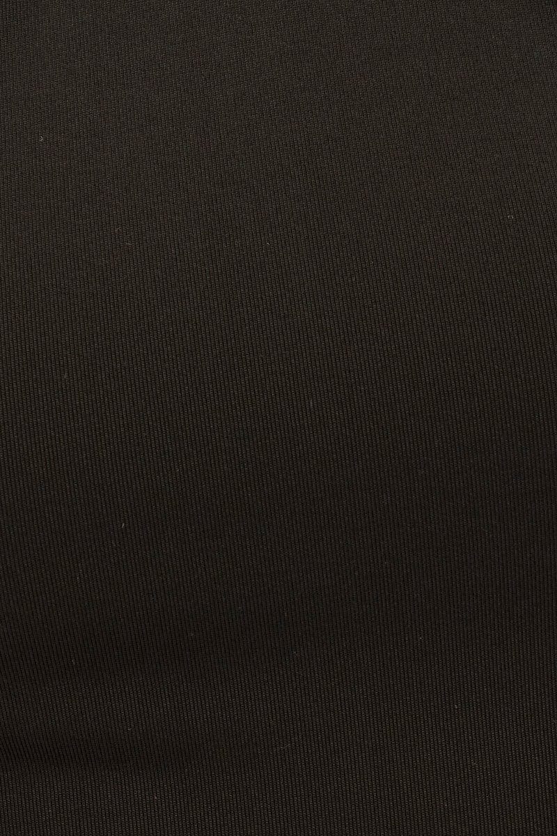 Black Scarf Top Backless