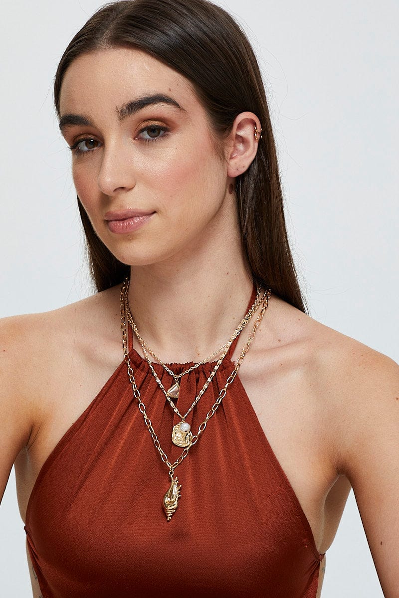 Pink Charm Layered Necklace