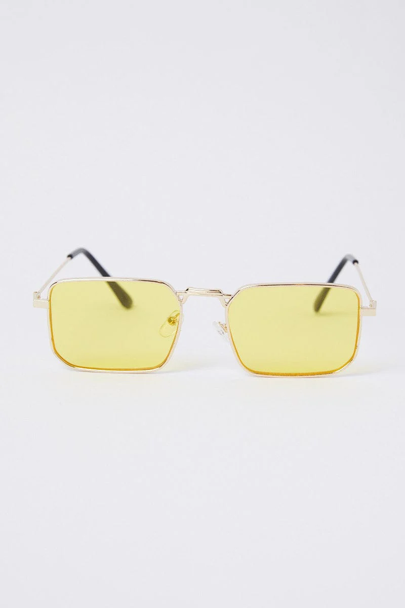 Yellow Fashion Sunglasses
