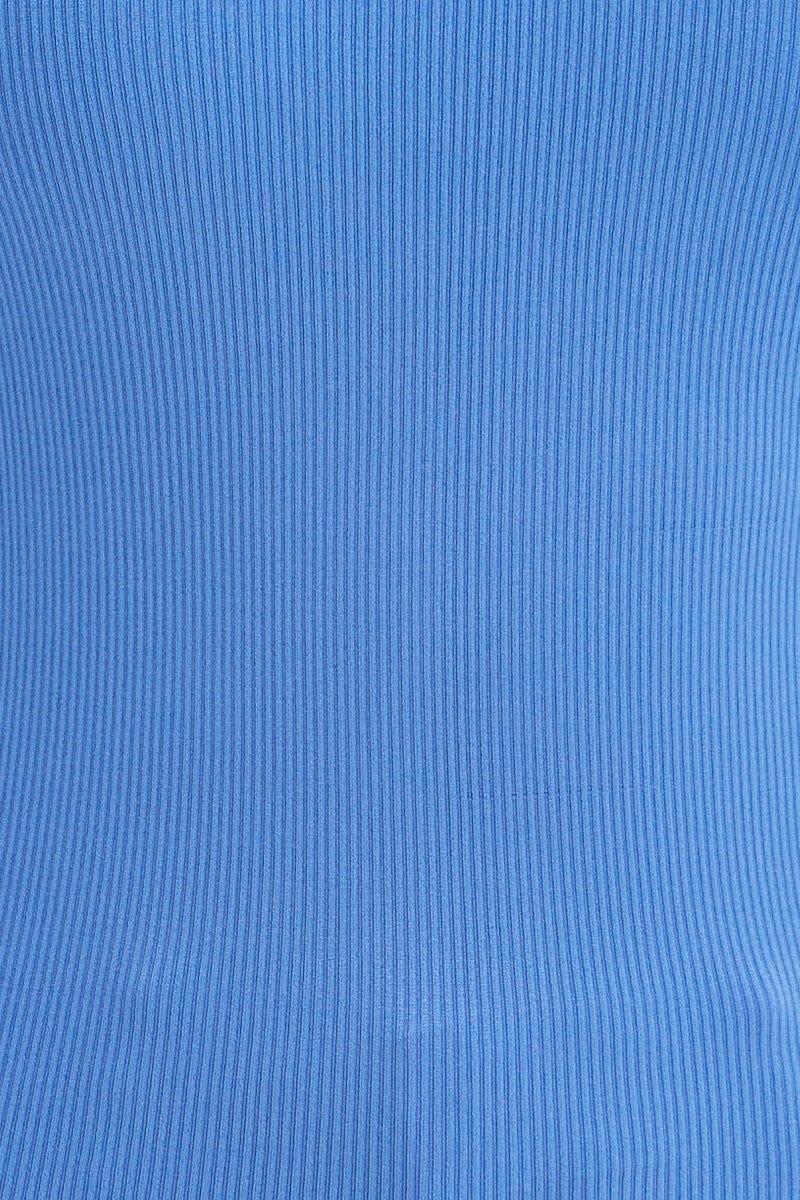 Blue Seamless Singlet Top
