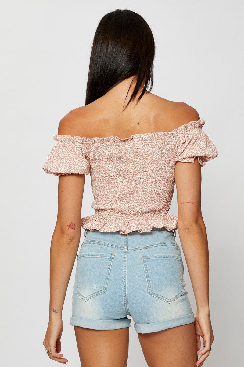 Blue Skinny Denim Shorts Mid Rise