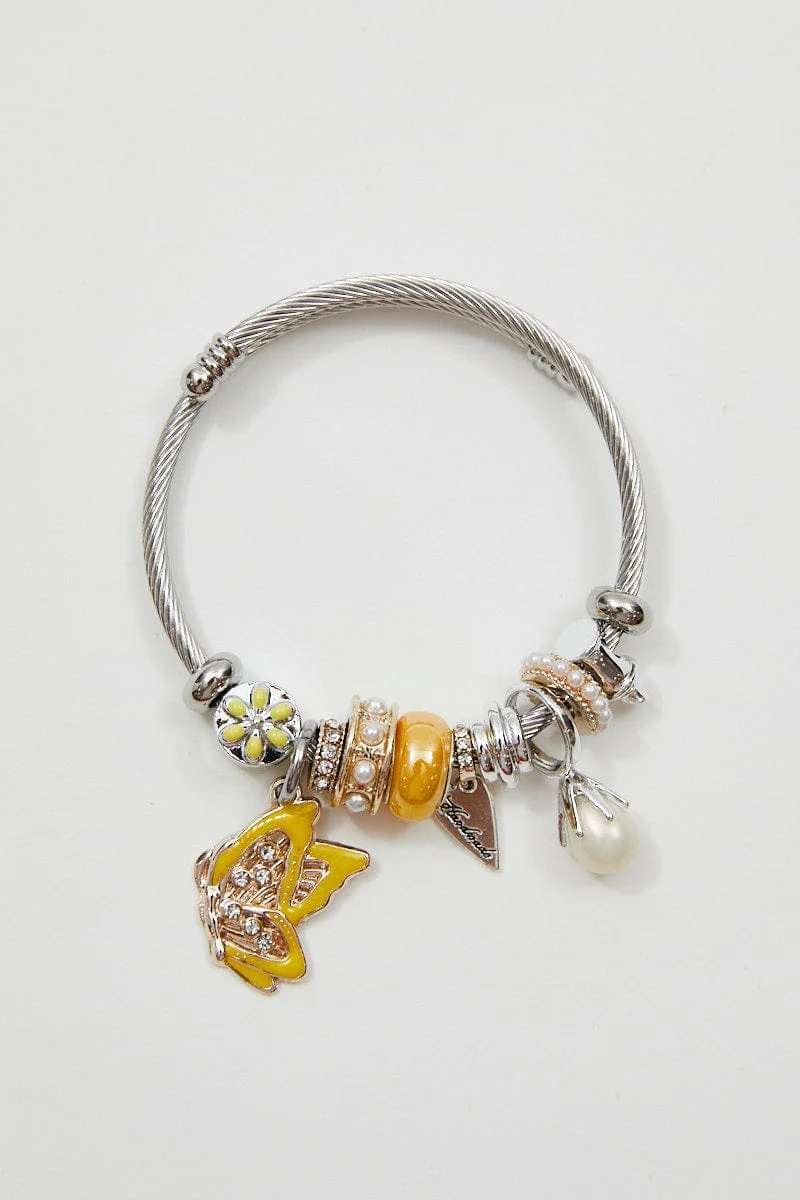 Yellow Charm Bracelet