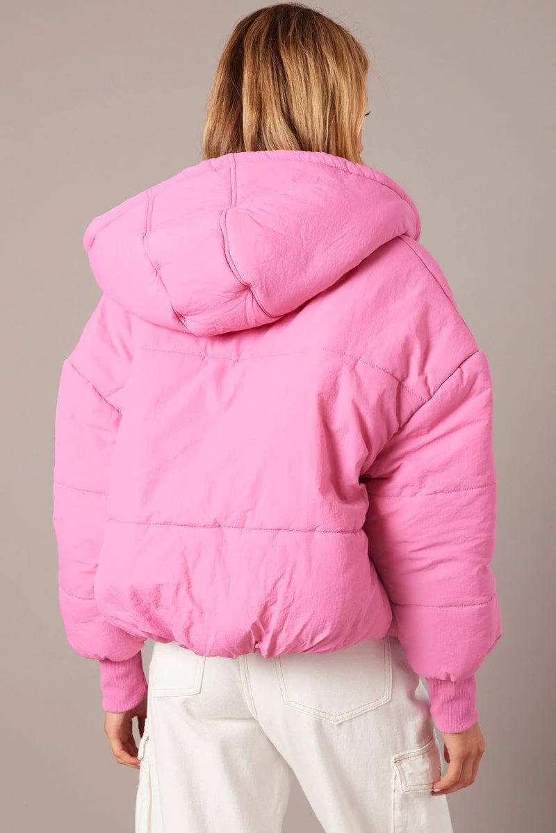 Pink Puffer with Long Sleeve