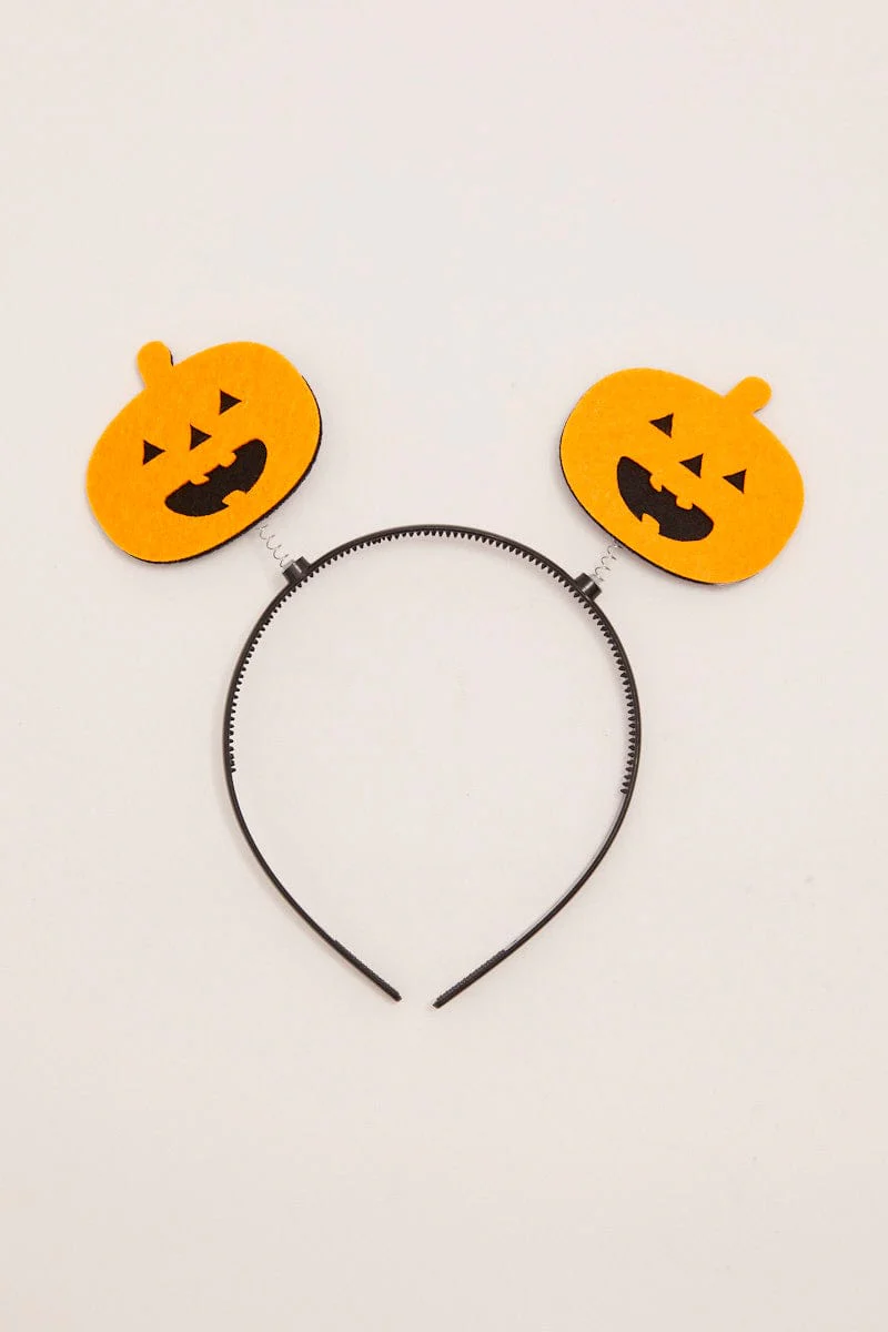Orange Pumpkin Headband