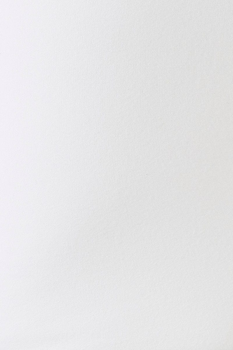 White Supersoft Bodysuit Sleeveless Square-Cut Neck