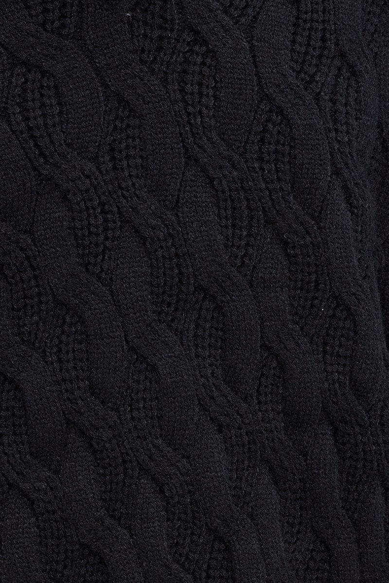 Black Sweater Long sleeve V neck