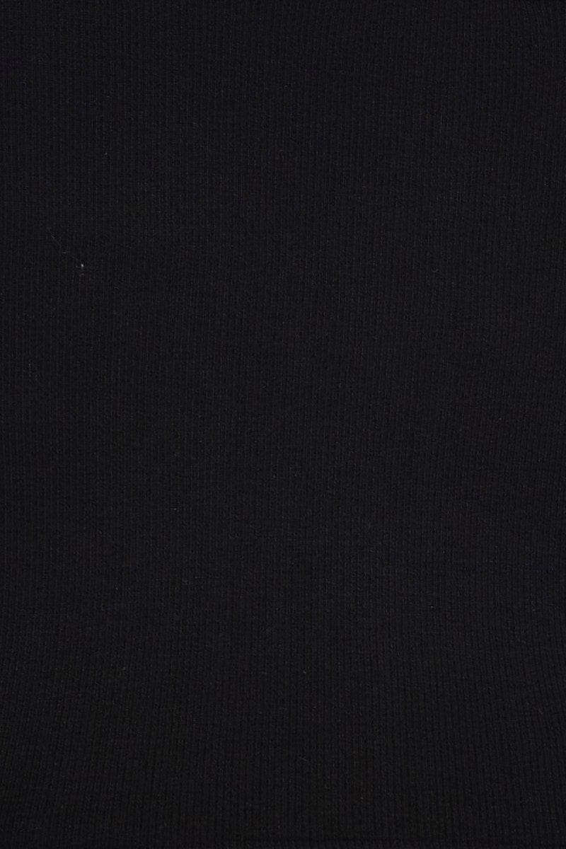 Black Singlet Top Sleeveless Seamless