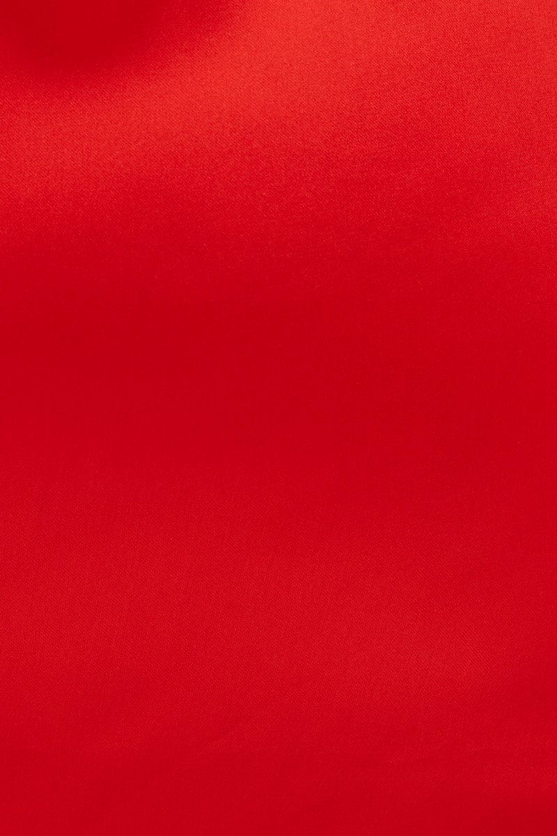 Red Mini Dress Strap Wrap Sweet Heart Neck Polyester