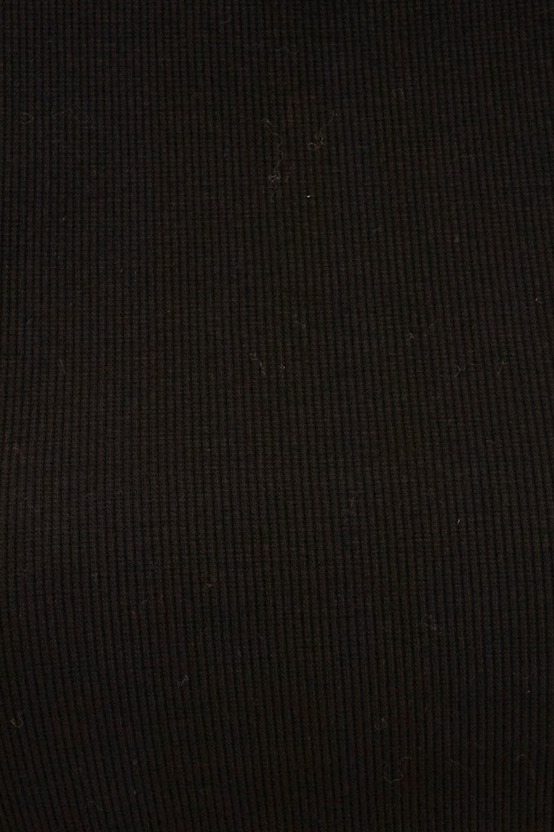 Black Tank Top Sleeveless Crew Neck