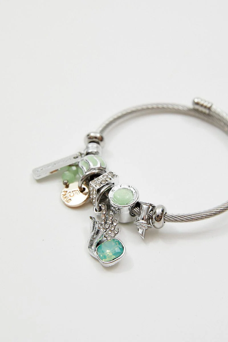 Green Charm Bracelet