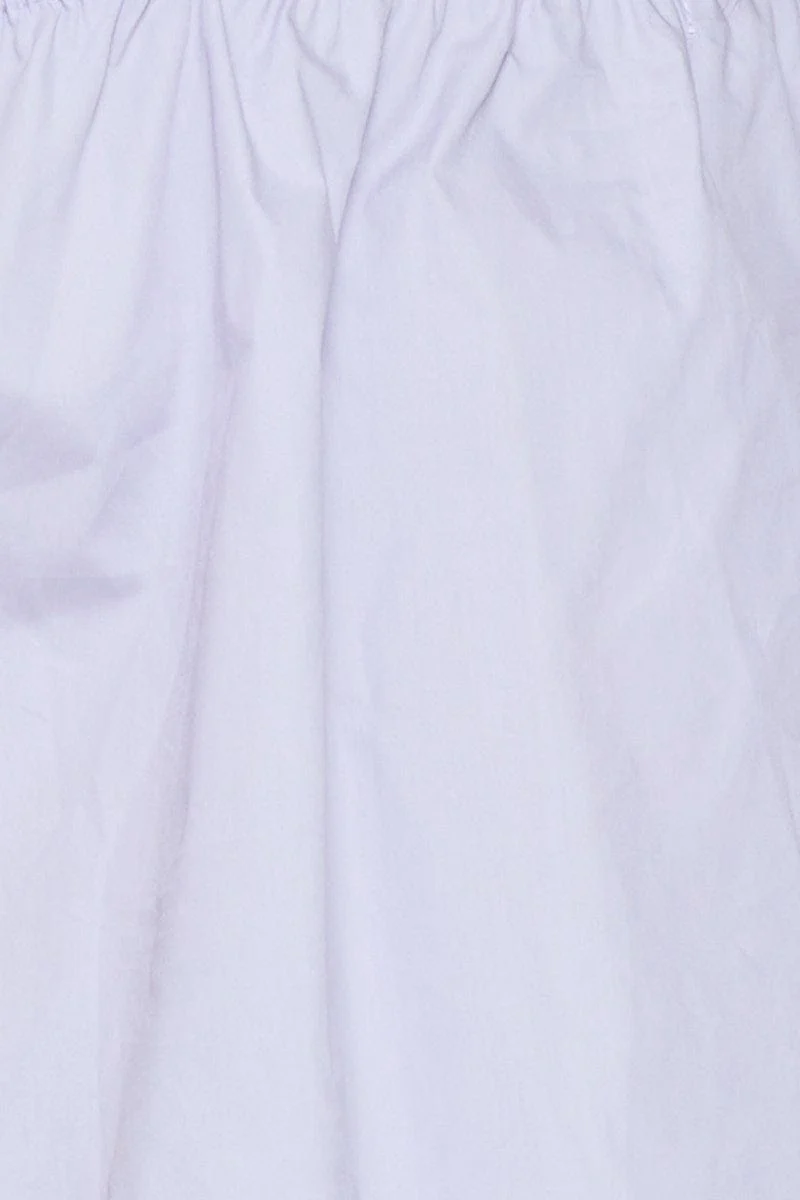 Purple Square Neck Crop Top