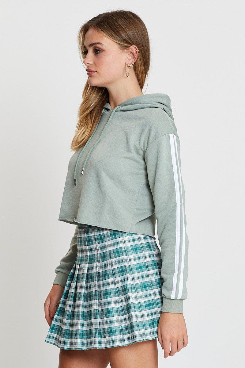 Green Hoodie Long Sleeve