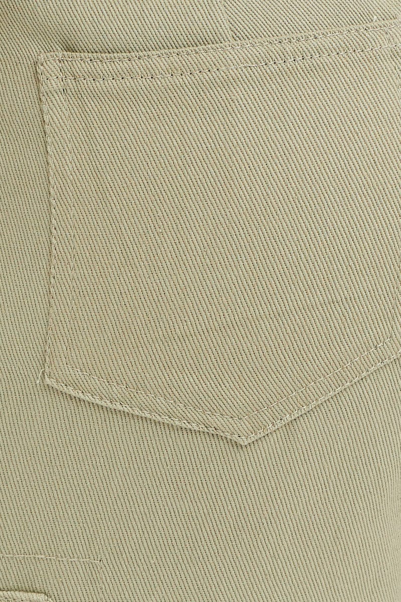 Green Cargo Pants Polyester