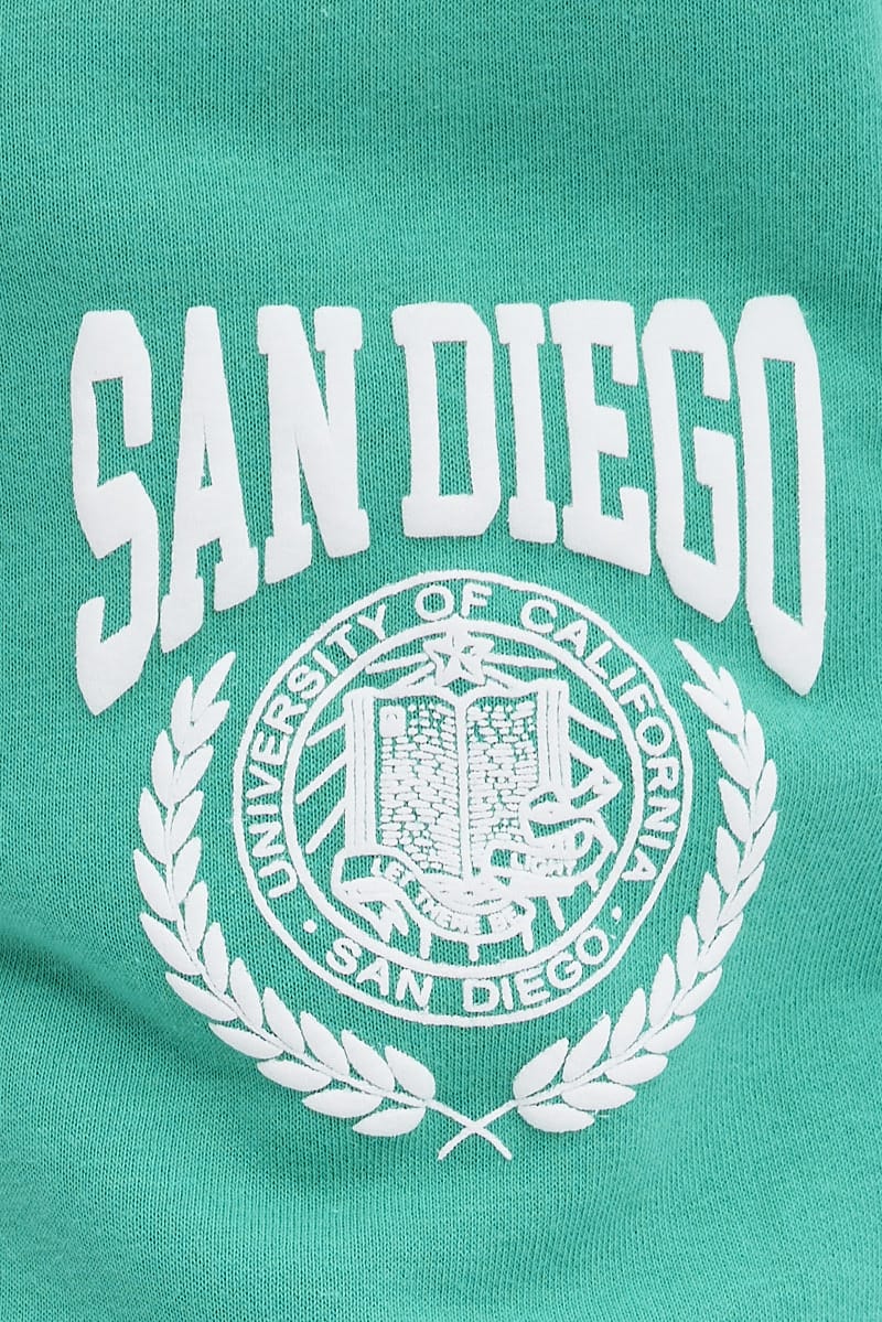 Green Track Pants High Rise Jogger