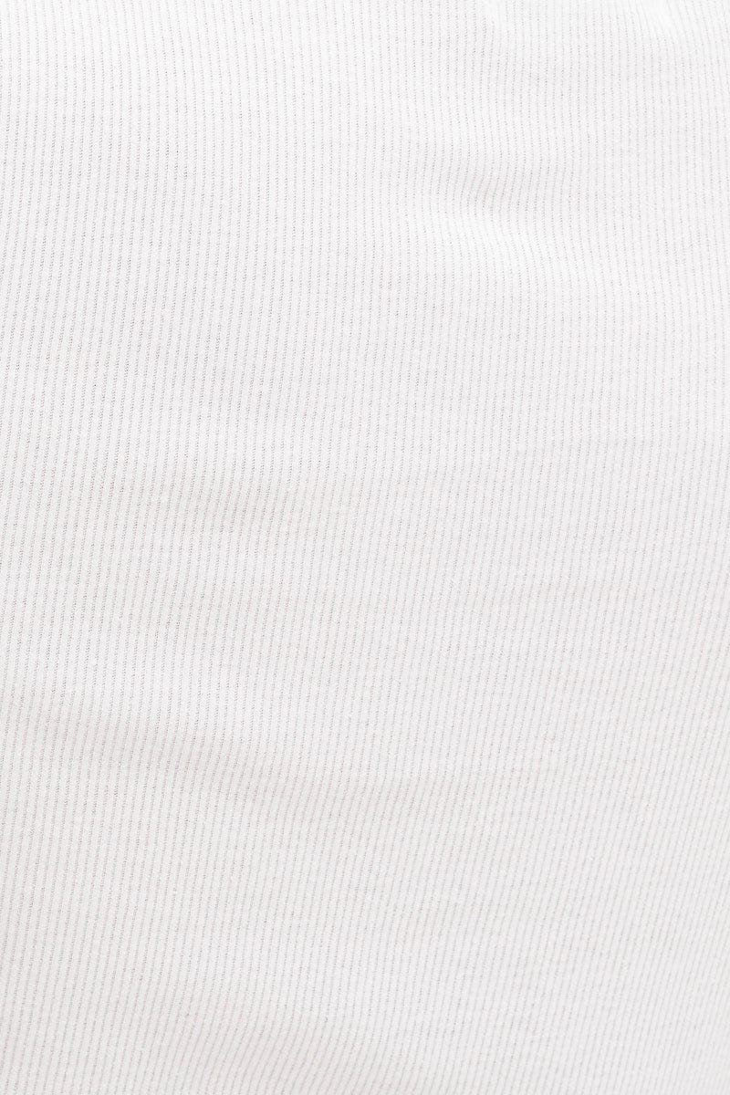 White T Shirt Short Sleeve Crew Neck