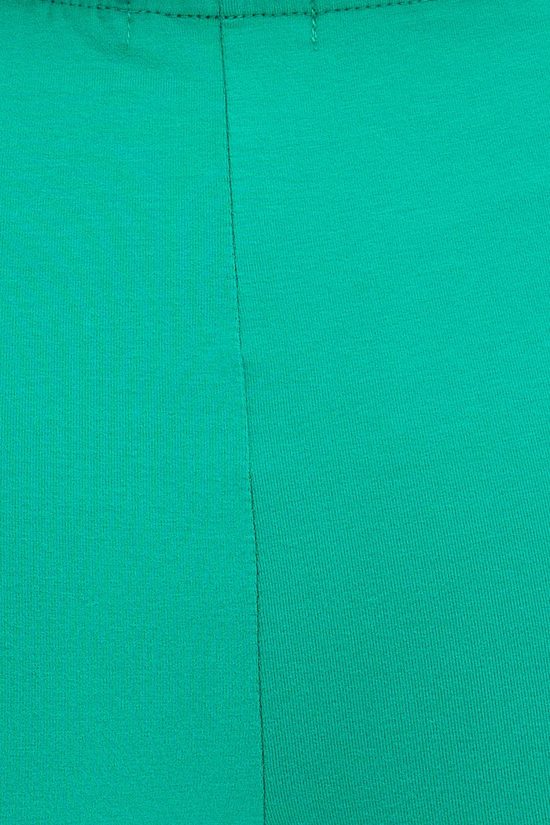 Green Bike Shorts Cotton