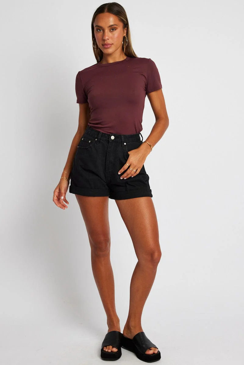 Red Supersoft Top Short Sleeve