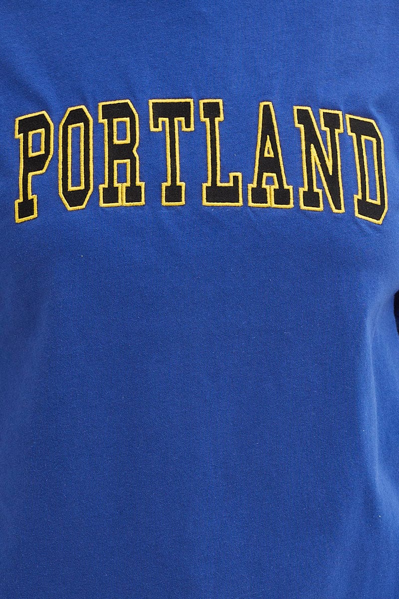 Blue T Shirt Short Sleeve