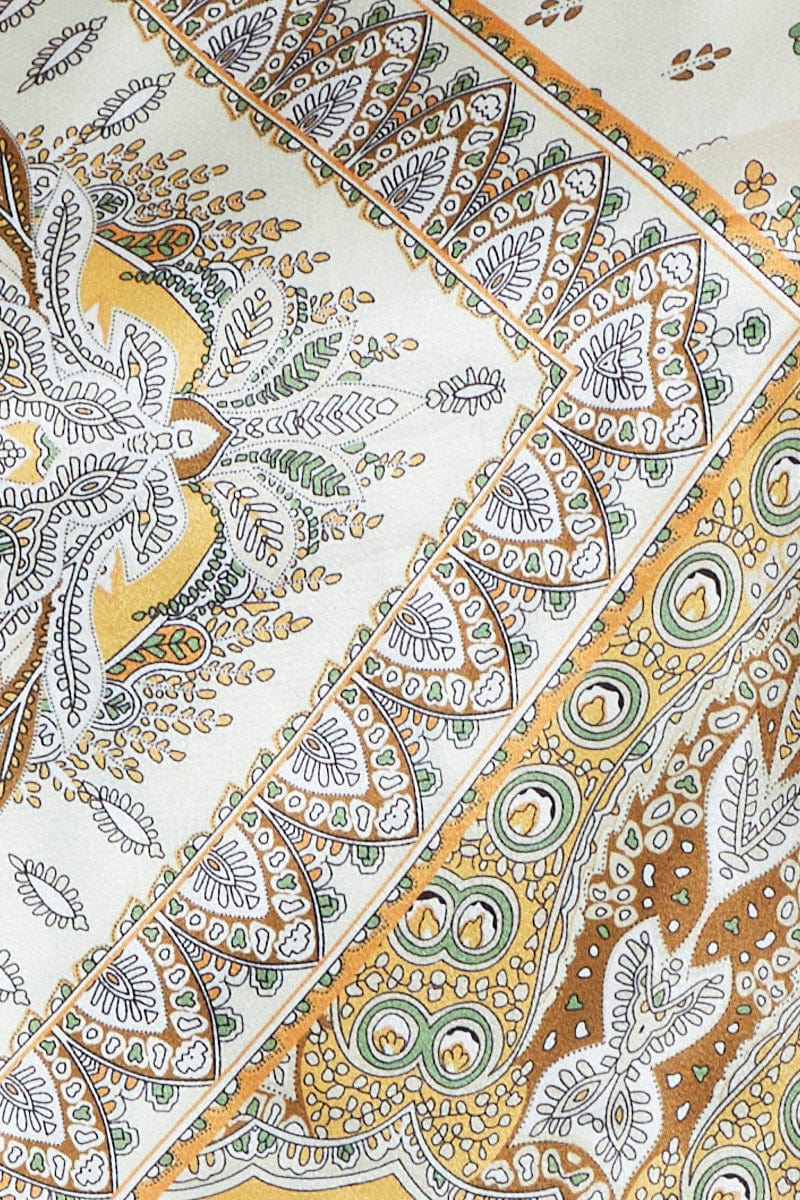 Boho Print Scarf Top Crop