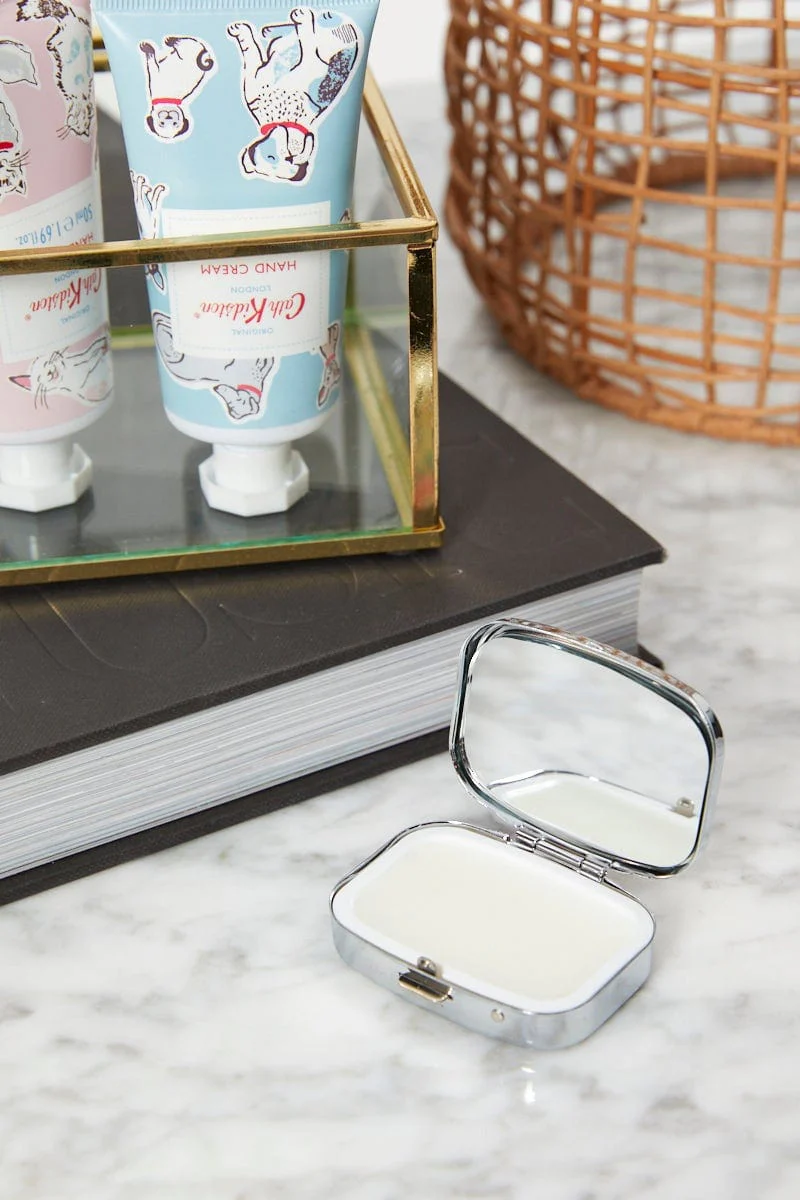 Multi Cath Kidston Patchwork Compact Mirror Lip Balm 6G