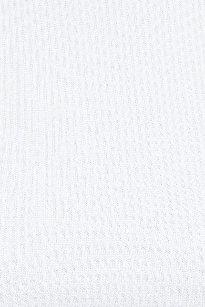 White Tank Top Sleeveless Crew Neck Washed