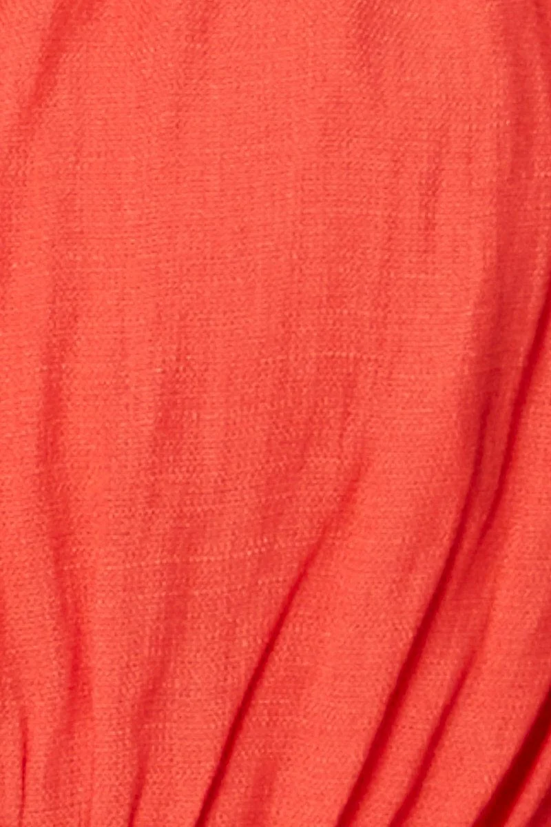 Red Singlet Sleeveless Crop