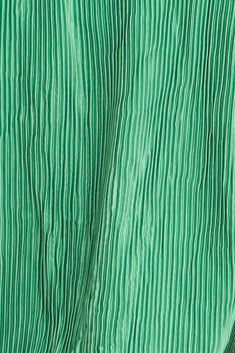 Green Tie Up Top Long Sleeve