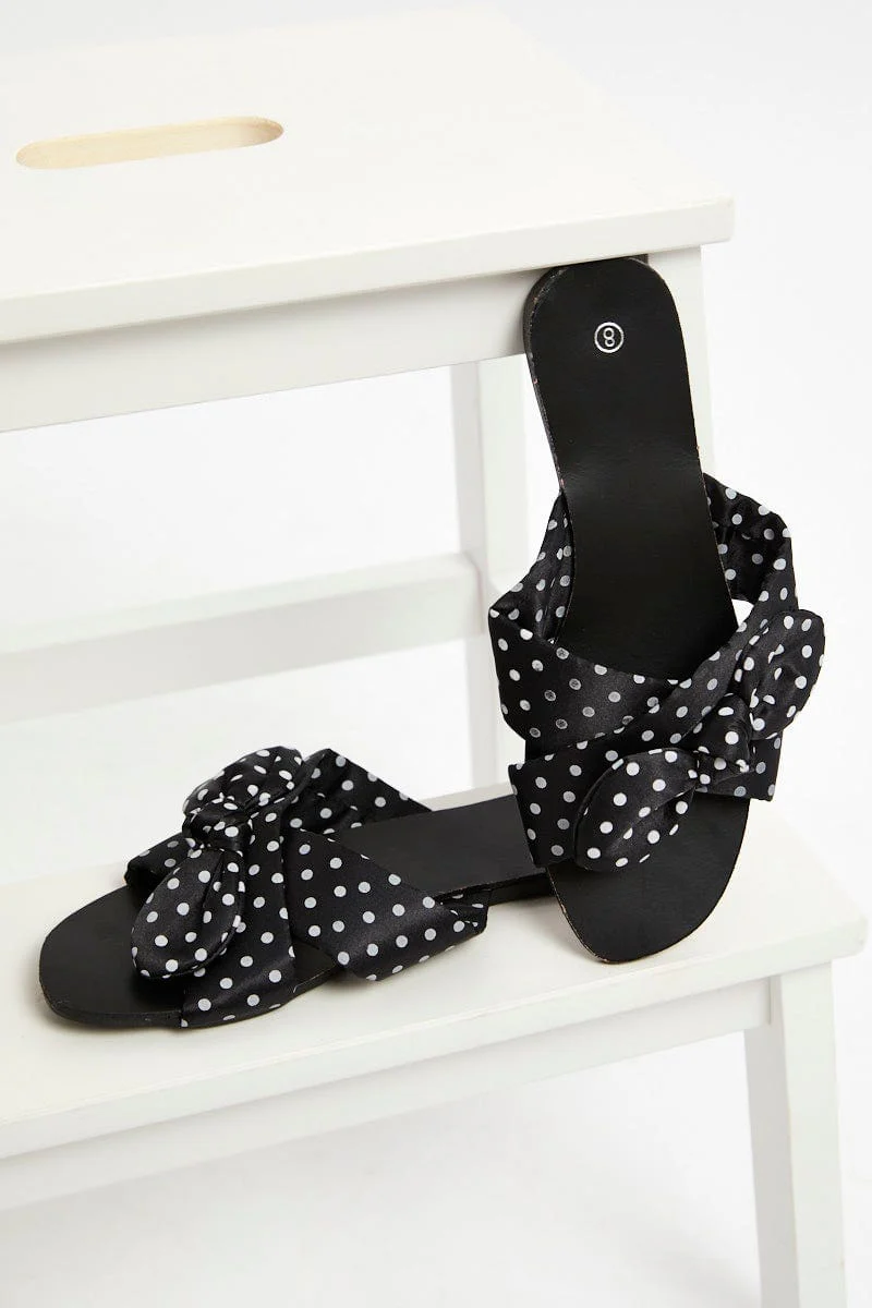 Polka Dot Flat Slides