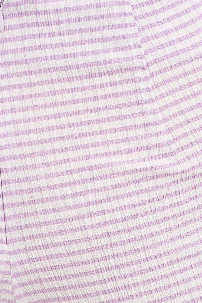 Check High Rise Pants Straight Leg