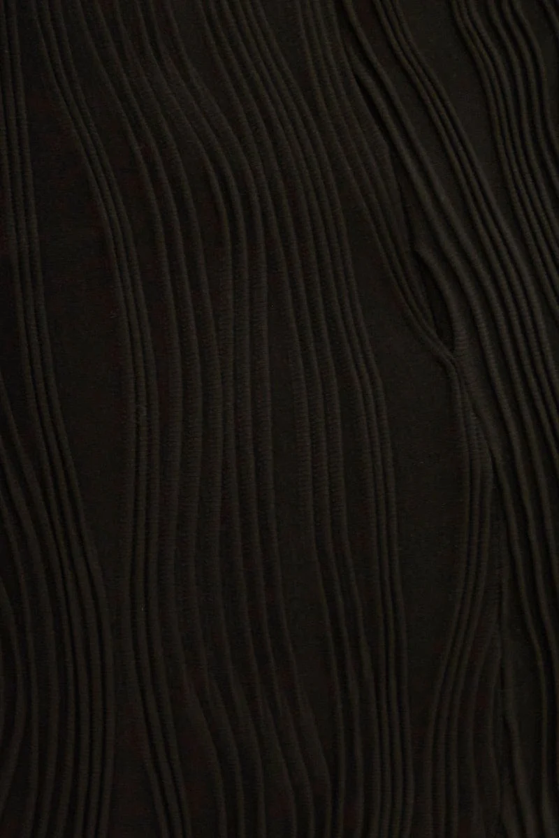 Black Maxi Dress High Neck Sleeveless