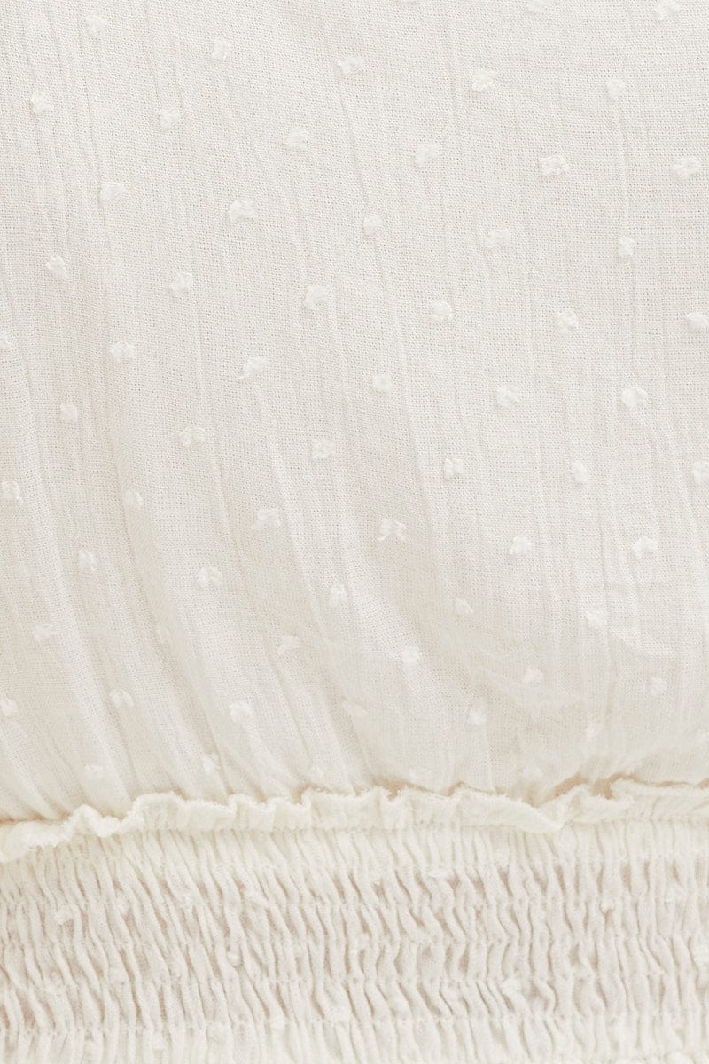 White Ruffle Top Sleeveless