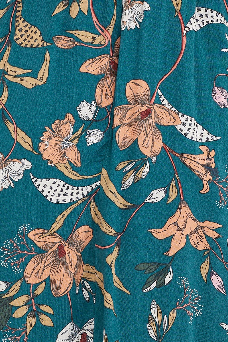 Print Dress Sleeveless Maxi